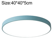 Macaron LED Round Ceiling Lamp, White Light, Size:40cm(Blue)