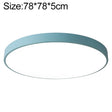 Macaron LED Round Ceiling Lamp, White Light, Size:78cm(Blue) - Celling Lights & Chandeliers by PMc TechLife | Online Shopping South Africa | PMc TechLife | Buy Now Pay Later Mobicred