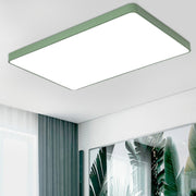 Macaron LED Rectangle Ceiling Lamp, White Light, Size:110x70cm(Black)