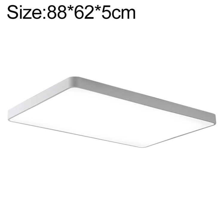 Macaron LED Rectangle Ceiling Lamp, 3-Colors Light, Size:88x62cm(White) - Celling Lights & Chandeliers by PMc TechLife | Online Shopping South Africa | PMc TechLife | Buy Now Pay Later Mobicred
