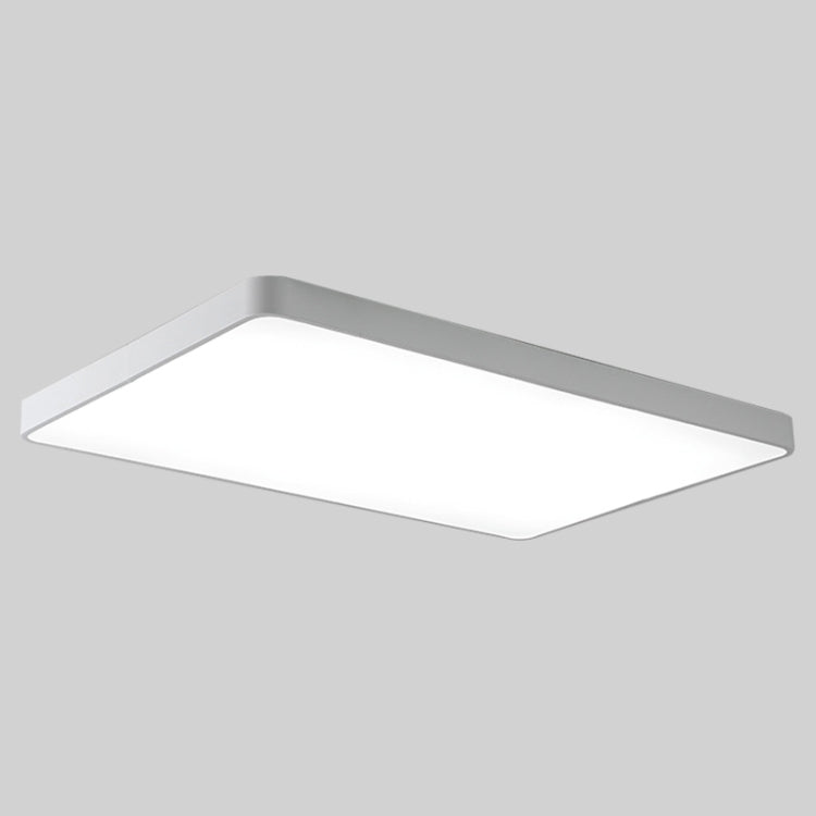 Macaron LED Rectangle Ceiling Lamp, 3-Colors Light, Size:88x62cm(White)