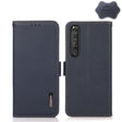 For Sony Xperia 1 III KHAZNEH Side-Magnetic Litchi Genuine Leather RFID Case(Blue) - Sony Cases by PMC TechLife | Online Shopping South Africa | PMC TechLife | Buy Now Pay Later Mobicred
