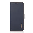 For OnePlus Nord CE 5G KHAZNEH Side-Magnetic Litchi Genuine Leather RFID Phone Case(Blue) - OnePlus Cases by PMC TechLife | Online Shopping South Africa | PMC TechLife | Buy Now Pay Later Mobicred