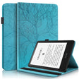 For Amazon Kindle Paperwhite 5 2021 Life Tree Series Leather Tablet Case(Lake Blue) - Amazon by PMC TechLife | Online Shopping South Africa | PMC TechLife | Buy Now Pay Later Mobicred