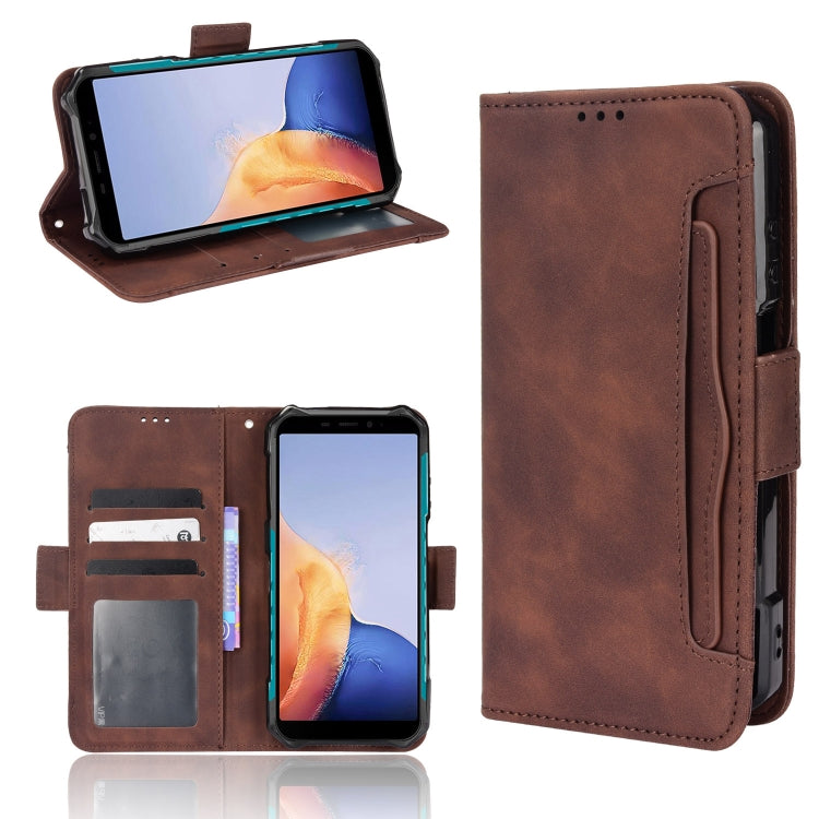 For Ulefone Armor X9 Skin Feel Calf Pattern Leather Phone Case(Brown) - Ulefone Cases by PMC Jewellery | Online Shopping South Africa | PMC Jewellery | Buy Now Pay Later Mobicred