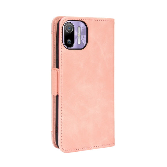 For Ulefone Note 6 / Note 6P Skin Feel Calf Pattern Leather Phone Case(Pink)