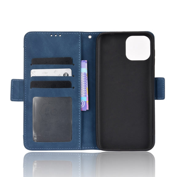For Ulefone Note 6 / Note 6P Skin Feel Calf Pattern Leather Phone Case(Blue)