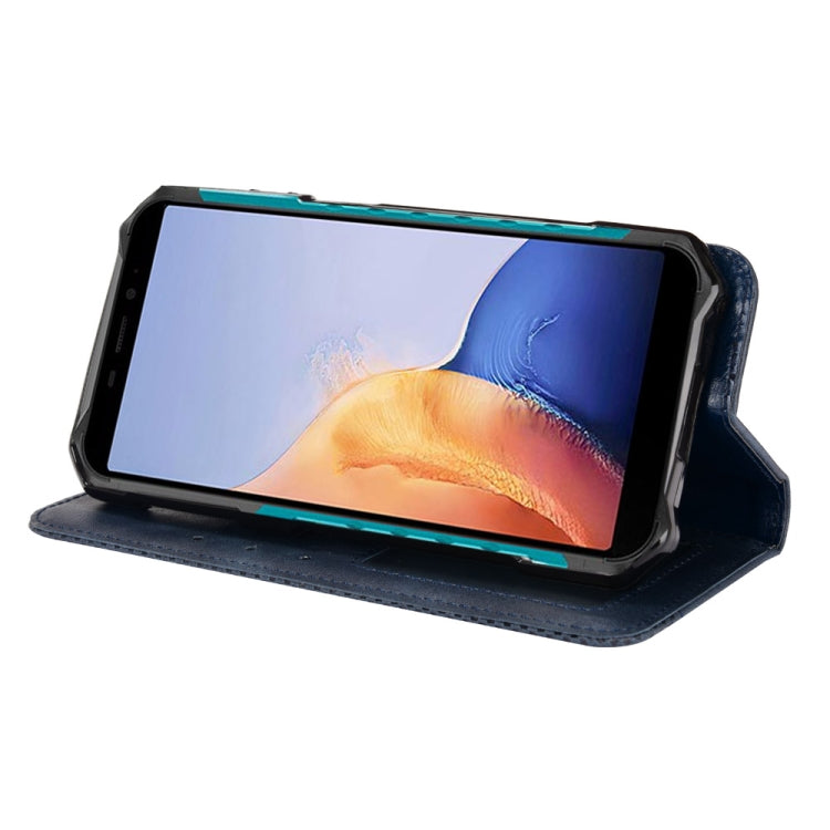 For Ulefone Armor X9 Magnetic Buckle Retro Texture Leather Case(Blue) - Ulefone Cases by PMC Jewellery | Online Shopping South Africa | PMC Jewellery | Buy Now Pay Later Mobicred