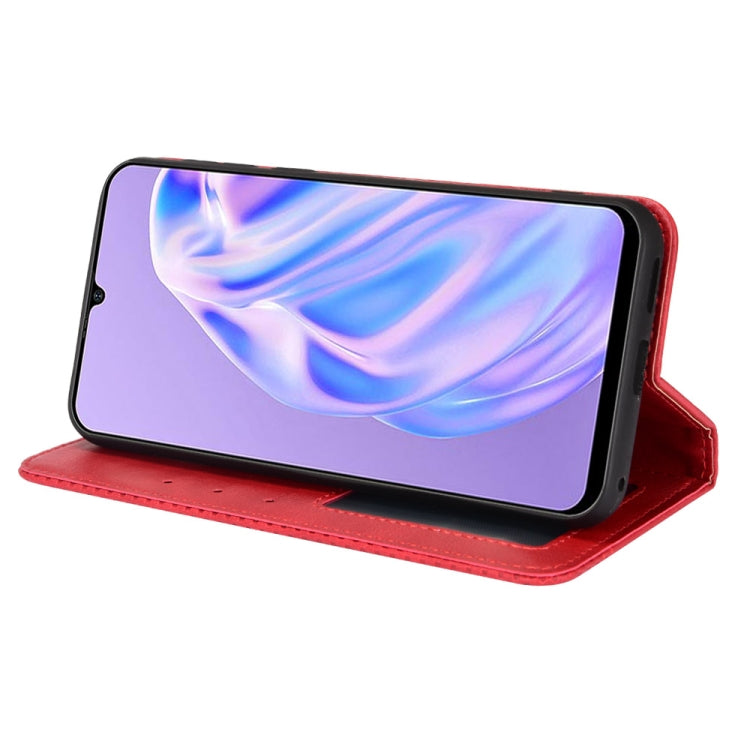 For Ulefone Note 6 / Note 6P Magnetic Buckle Retro Texture Leather Case(Red) - Ulefone Cases by PMC Jewellery | Online Shopping South Africa | PMC Jewellery | Buy Now Pay Later Mobicred