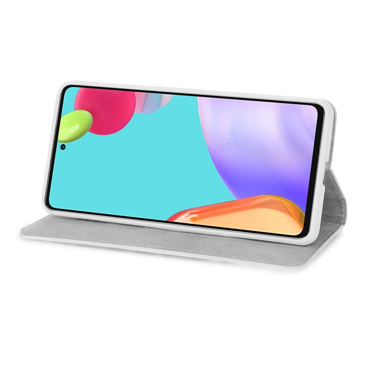 For Samsung Galaxy A73 Glitter Powder Leather Phone Case(Blue) - Galaxy Phone Cases by PMC TechLife | Online Shopping South Africa | PMC TechLife