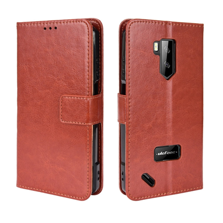 For Ulefone Armor X9 Retro Crazy Horse Texture Leather Phone Case(Brown) - free shipping - PMC Jewellery - Order now!