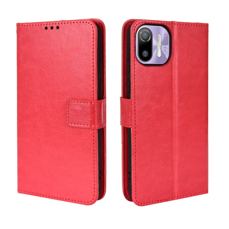 For Ulefone Note 6/ Note 6P Retro Crazy Horse Texture Leather Phone Case(Red) - Ulefone Cases by PMC Jewellery | Online Shopping South Africa | PMC Jewellery | Buy Now Pay Later Mobicred