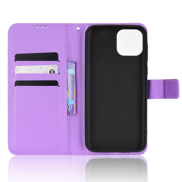 For Ulefone Note 6/ Note 6P Diamond Texture Leather Phone Case(Purple) - Ulefone Cases by PMC Jewellery | Online Shopping South Africa | PMC Jewellery | Buy Now Pay Later Mobicred