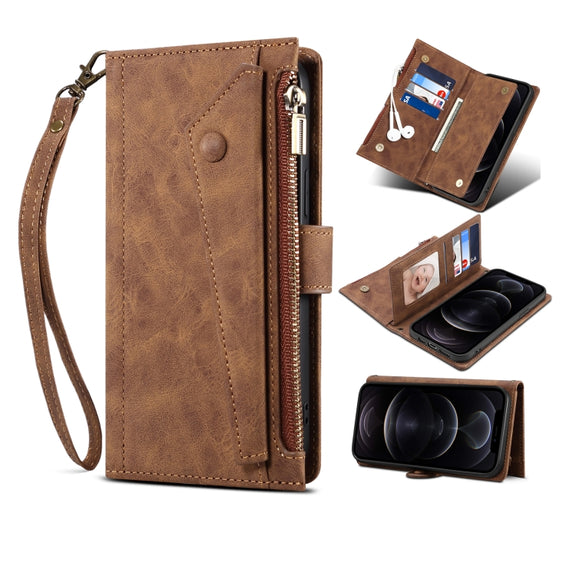 For Motorola Edge S30 Retro Frosted Leather Phone Case(Brown)