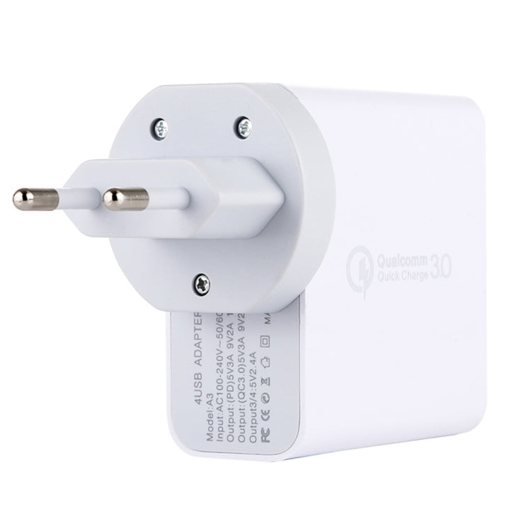 A3 PD 18W USB-C / Type-C + QC3.0 USB + Dual USB Interface Travel Charger - free shipping - PMC Jewellery - Order now!