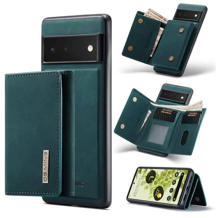 For Google Pixel 6 Pro DG.MING M1 Series 3-Fold Multi Card Wallet Back Cover Leather Phone Case(Green) - free shipping - PMC TechLife - Order now!