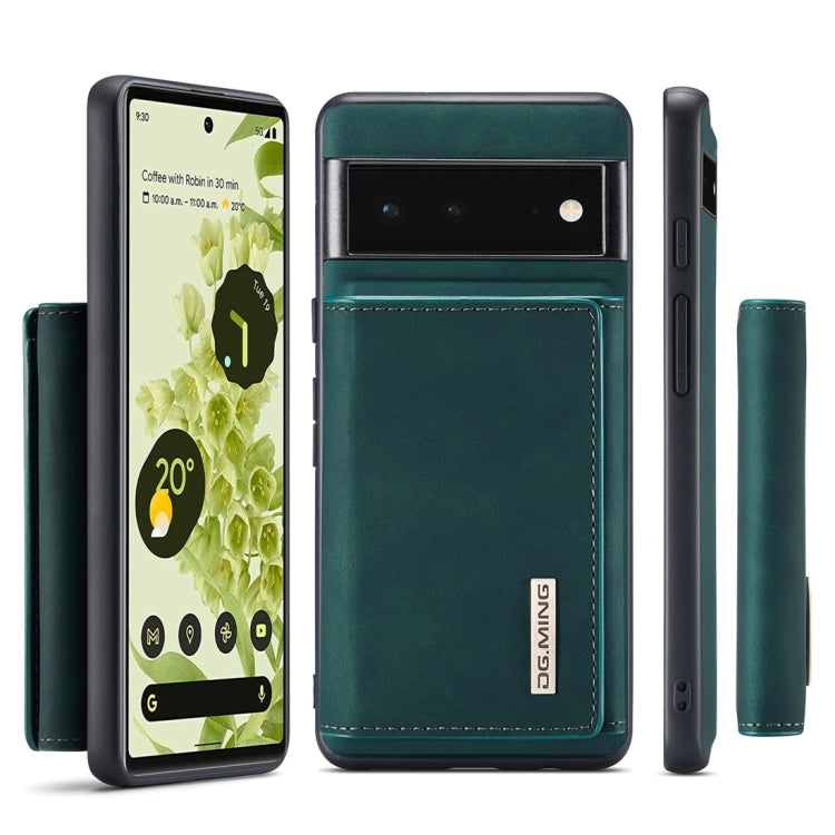 For Google Pixel 6 Pro DG.MING M1 Series 3-Fold Multi Card Wallet Back Cover Leather Phone Case(Green) - free shipping - PMC TechLife - Order now!