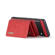 For Google Pixel 6 Pro DG.MING M1 Series 3-Fold Multi Card Wallet Back Cover Leather Phone Case(Red)