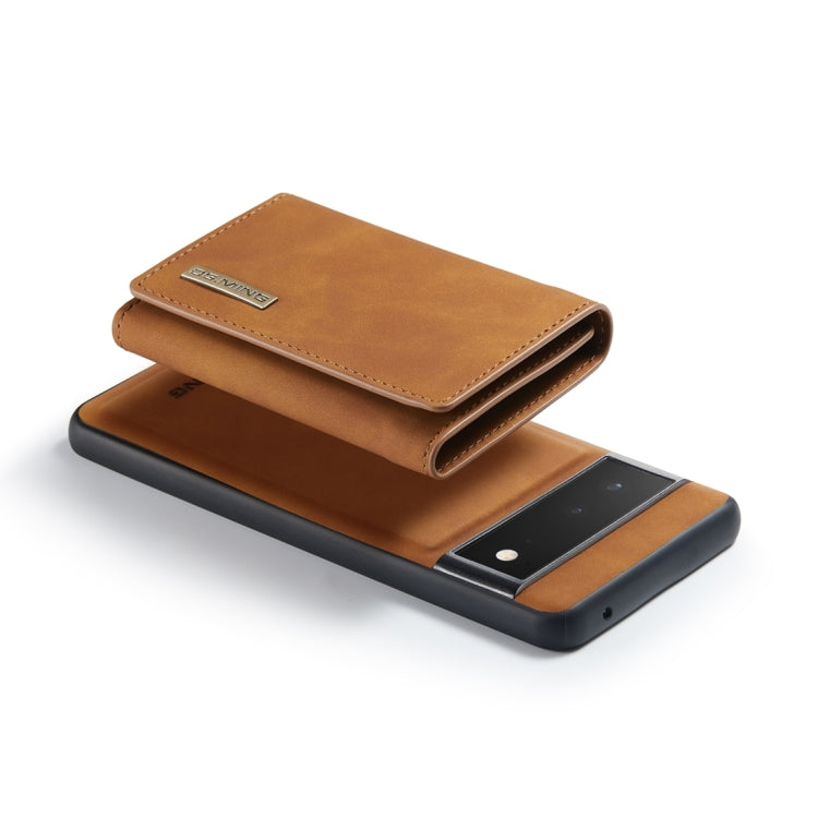 For Google Pixel 6 Pro DG.MING M1 Series 3-Fold Multi Card Wallet Back Cover Leather Phone Case(Brown) - free shipping - PMC TechLife - Order now!