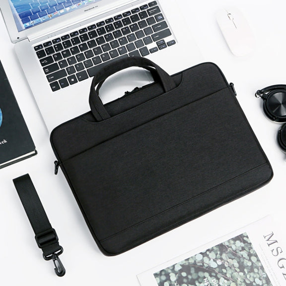 P510 Water-resistant Oxford Cloth Laptop Handbag For 13.3-14 inch(Black)