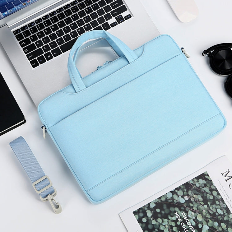 P510 Water-resistant Oxford Cloth Laptop Handbag For 13.3-14 inch(Blue)