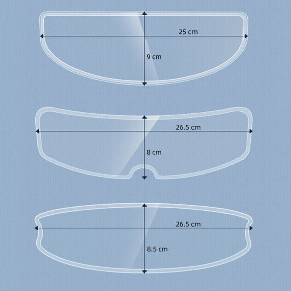 Visor Anti-fog PC Shield Helmet Lens Film(26.5 x 8.5cm)