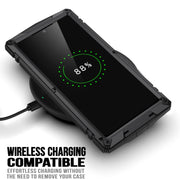 For Samsung Galaxy S22 Ultra 5G R-JUST Metal + Silicone Holder Phone Case(Black)