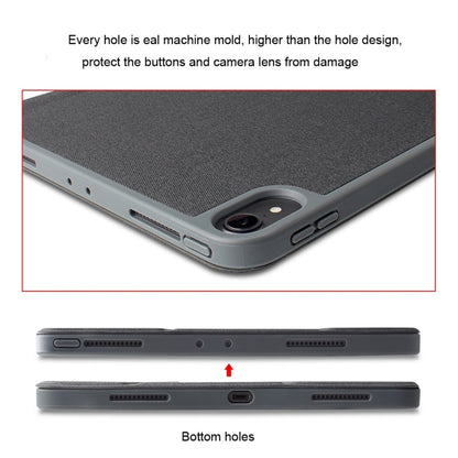 For  iPad 9.7 Mutural Exquisite Series Cloth Texture PU+TPU Leather Case with 3-Fold Holder & Pen Slot & Sleep & Wake-up Function(Green) - free shipping - PMC Jewellery - Order now!