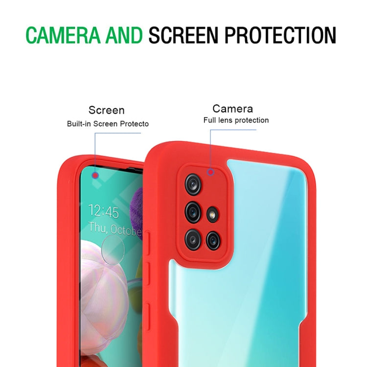 For Samsung Galaxy A51 4G Acrylic + TPU 360 Degrees Full Coverage Shockproof Phone Case(Blue) - free shipping - PMC TechLife - Order now!