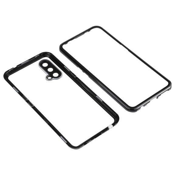 For OnePlus Nord CE 5G Full Cover Magnetic Metal Tempered Glass Phone Case(Black)