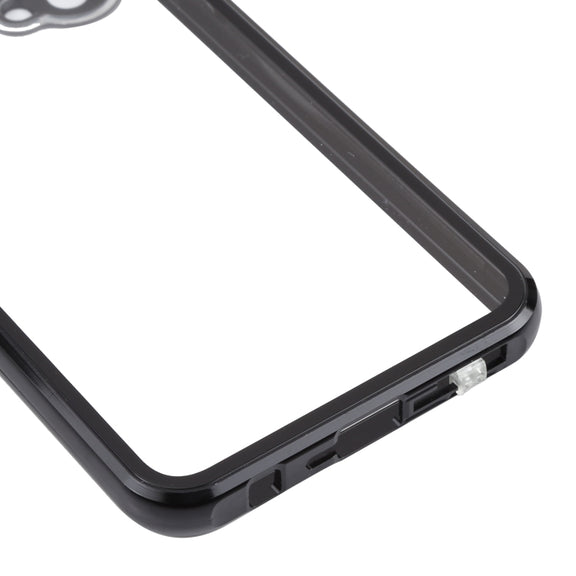 For OnePlus Nord CE 5G Full Cover Magnetic Metal Tempered Glass Phone Case(Black)
