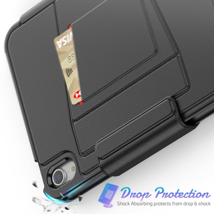 For iPad mini 6 Smart B Magnetic Leather Tablet Case(Black) - iPad mini 6 Cases by PMC TechLife | Online Shopping South Africa | PMC TechLife