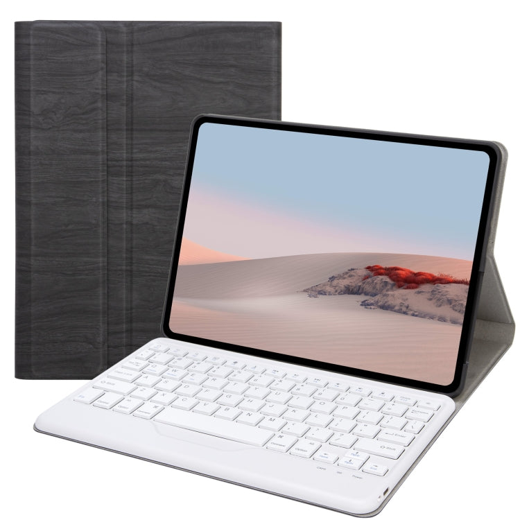 SFGO Tree Texture Bluetooth Keyboard Leather Case For Microsoft Surface Go 4 / 3 / 2 / 1(Black + White) - Others Keyboard by PMC TechLife | Online Shopping South Africa | PMC TechLife