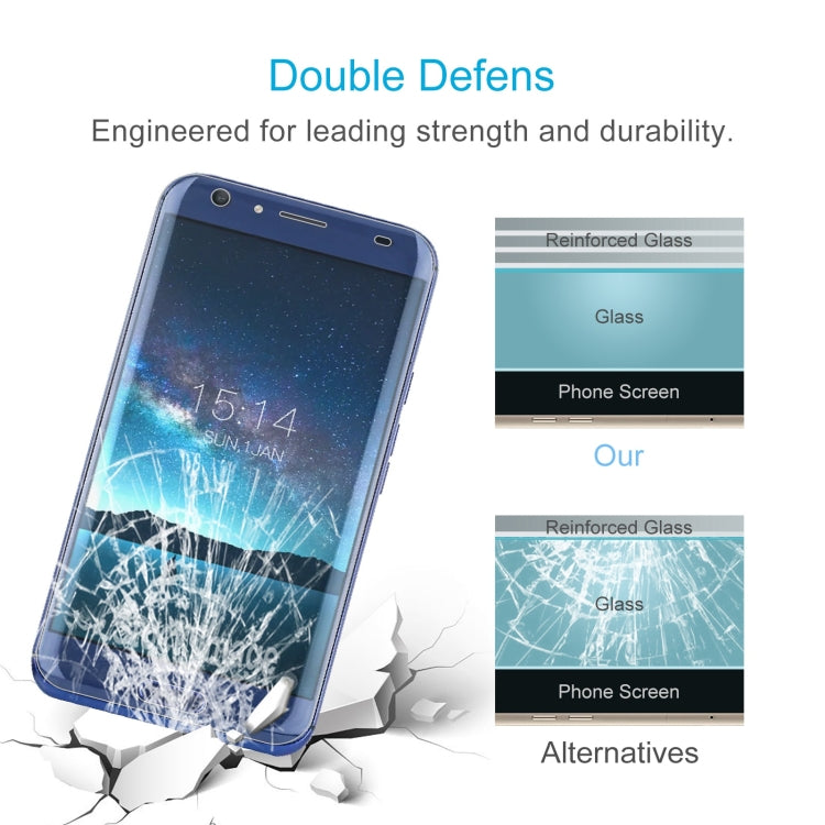 50 PCS 0.26mm 9H 2.5D Tempered Glass Film For Doogee BL5000 - For Doogee by PMC TechLife | Online Shopping South Africa | PMC TechLife | Buy Now Pay Later Mobicred
