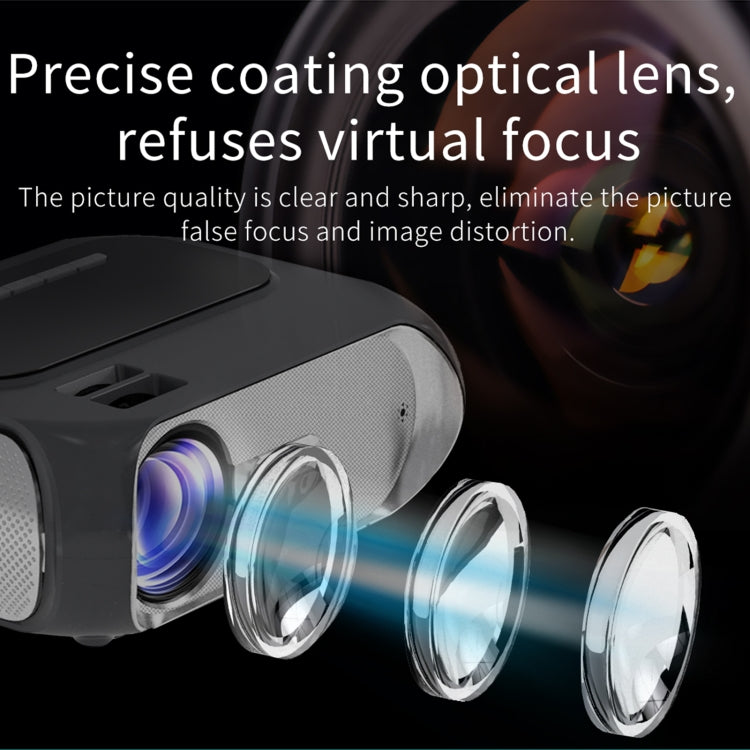 T7i 720P 200 ANSI Home Theater LED HD Digital Projector, Basic Version, EU Plug(Silver Grey) - LED Projector by PMC TechLife | Online Shopping South Africa | PMC TechLife | Buy Now Pay Later Mobicred