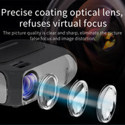 T7i 720P 200 ANSI Home Theater LED HD Digital Projector, Basic Version, UK Plug(Silver Grey)