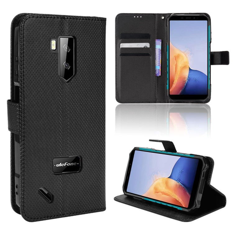 For Ulefone Armor X9 Diamond Texture Leather Phone Case(Black) - free shipping - PMC Jewellery - Order now!