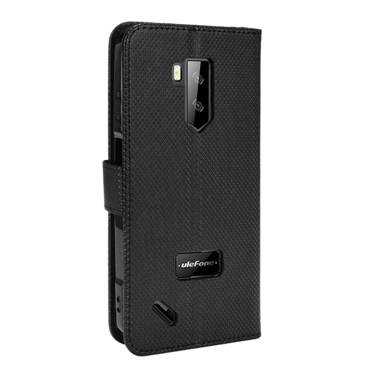 For Ulefone Armor X9 Diamond Texture Leather Phone Case(Black)