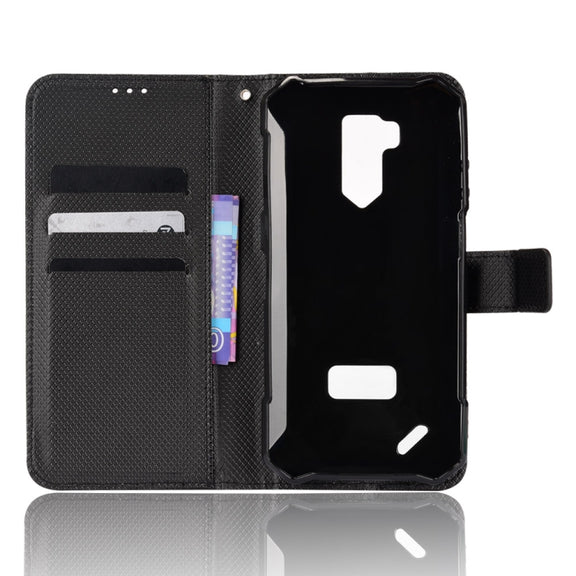 For Ulefone Armor X9 Diamond Texture Leather Phone Case(Black)