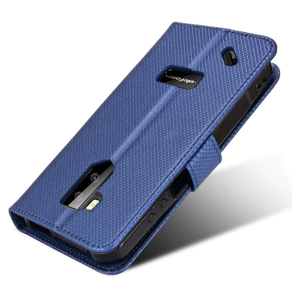 For Ulefone Armor X9 Diamond Texture Leather Phone Case(Blue)