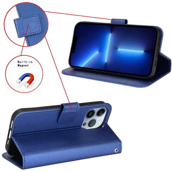 For Ulefone Armor X9 Diamond Texture Leather Phone Case(Blue)