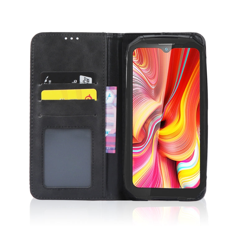 For Doogee S96 Pro Magnetic Buckle Retro Texture Leather Phone Case(Black) - Doogee Cases by PMC TechLife | Online Shopping South Africa | PMC TechLife | Buy Now Pay Later Mobicred
