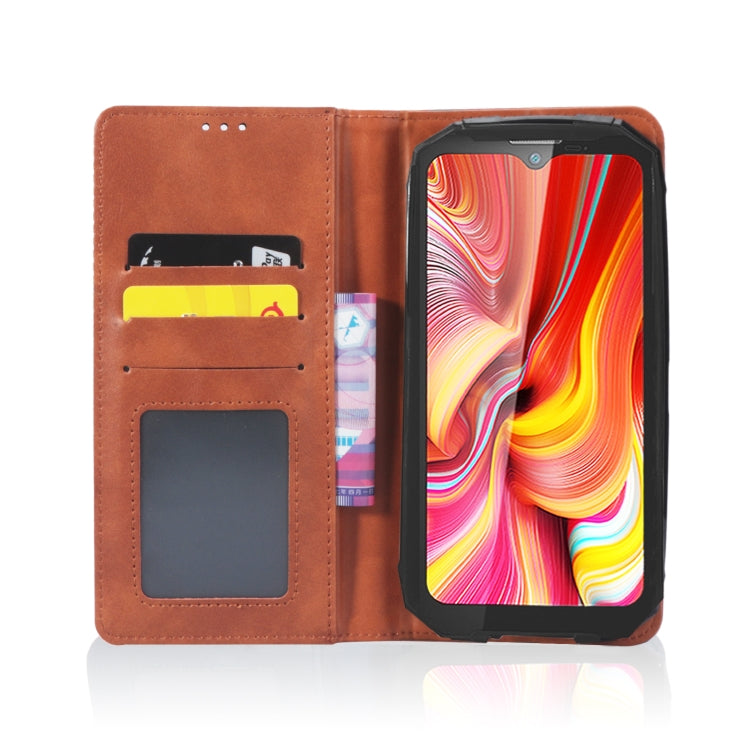 For Doogee S96 Pro Magnetic Buckle Retro Texture Leather Phone Case(Brown) - Doogee Cases by PMC TechLife | Online Shopping South Africa | PMC TechLife | Buy Now Pay Later Mobicred