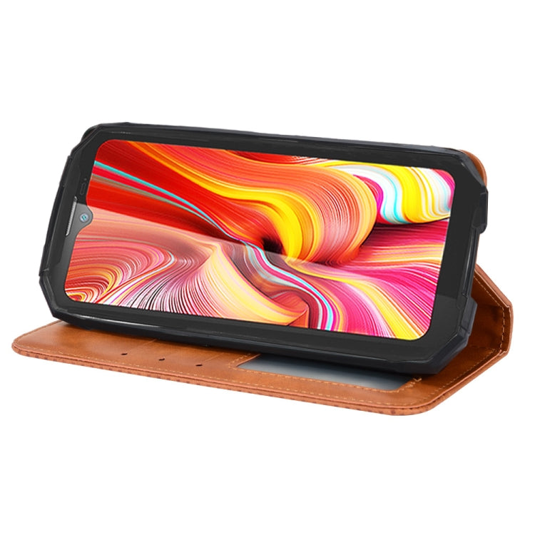 For Doogee S96 Pro Magnetic Buckle Retro Texture Leather Phone Case(Brown) - Doogee Cases by PMC TechLife | Online Shopping South Africa | PMC TechLife | Buy Now Pay Later Mobicred