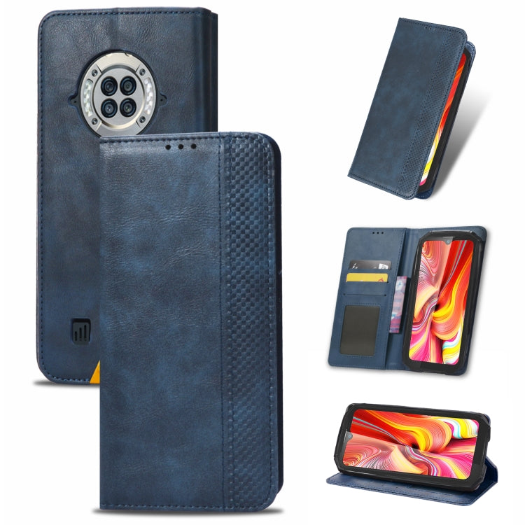 For Doogee S96 Pro Magnetic Buckle Retro Texture Leather Phone Case(Blue) - Doogee Cases by PMC TechLife | Online Shopping South Africa | PMC TechLife | Buy Now Pay Later Mobicred