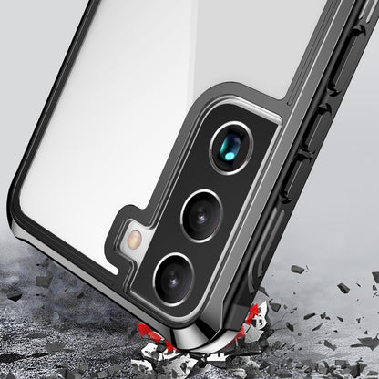 For Samsung Galaxy S22 5G RedPepper Transparent Dot Shockproof Waterproof PC + TPU Phone Case(Black) - free shipping - PMC Jewellery - Order now!