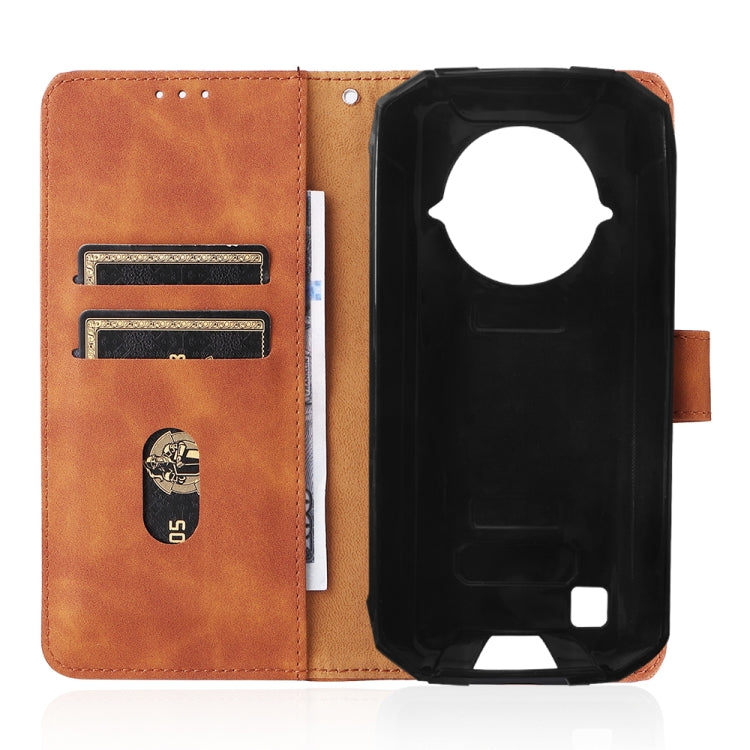 For DOOGEE S96 Pro Skin Feel Magnetic Buckle Calf Texture PU Phone Case(Brown) - Doogee Cases by PMC TechLife | Online Shopping South Africa | PMC TechLife | Buy Now Pay Later Mobicred