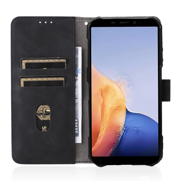 For Ulefone Armor X9 Skin Feel Magnetic Buckle Calf Texture PU Phone Case(Black) - Ulefone Cases by PMC Jewellery | Online Shopping South Africa | PMC Jewellery | Buy Now Pay Later Mobicred