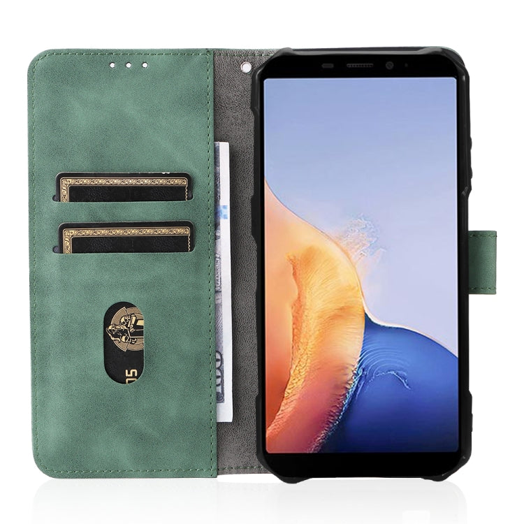 For Ulefone Armor X9 Skin Feel Magnetic Buckle Calf Texture PU Phone Case(Green) - Ulefone Cases by PMC Jewellery | Online Shopping South Africa | PMC Jewellery | Buy Now Pay Later Mobicred