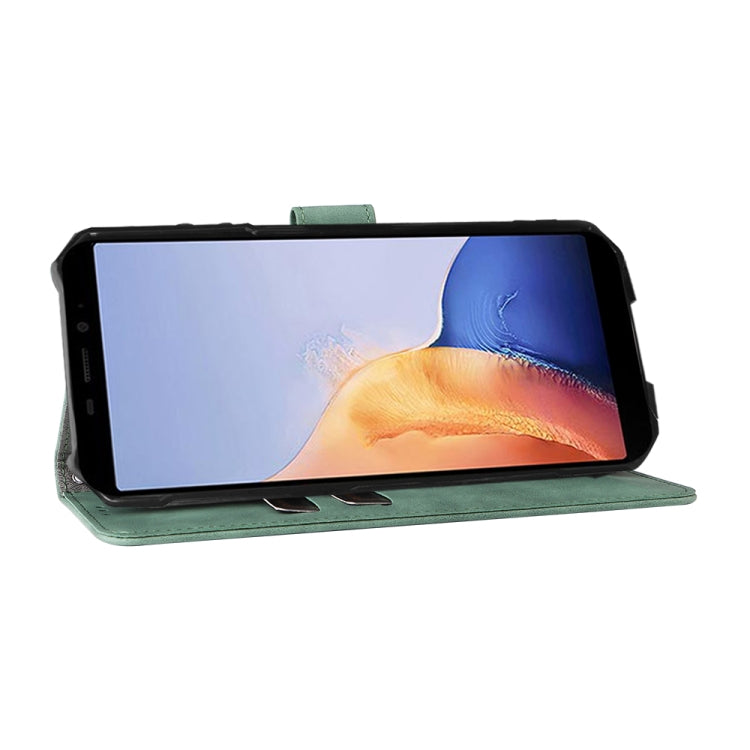 For Ulefone Armor X9 Skin Feel Magnetic Buckle Calf Texture PU Phone Case(Green) - Ulefone Cases by PMC Jewellery | Online Shopping South Africa | PMC Jewellery | Buy Now Pay Later Mobicred